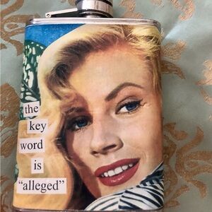 Stylish Ladies Flask with Vintage Design. Fun, Cheeky and VERY Unexpected! NEW!